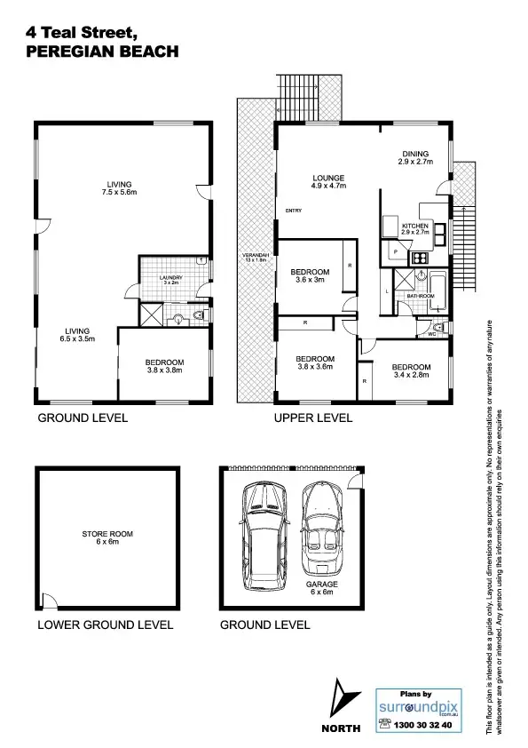 Floorplan of Homely house listing, 4 Teal St, Peregian Beach QLD
