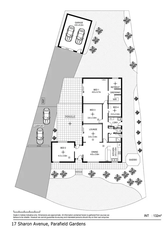 Floorplan of Homely house listing, 17 Sharon Ave, Parafield Gardens SA