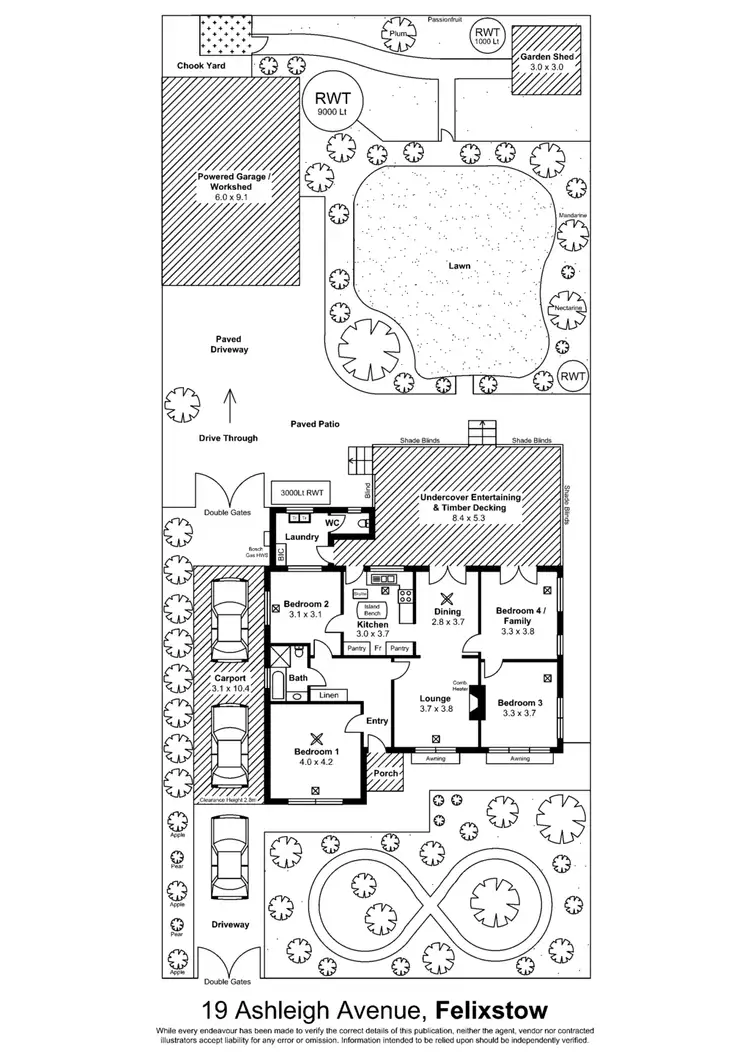 Floorplan of Homely house listing, 19 Ashleigh Ave, Felixstow SA