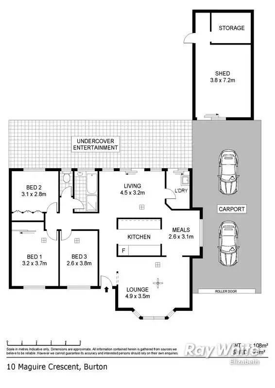 Floorplan of Homely house listing, 10 Maguire Cres, Burton SA