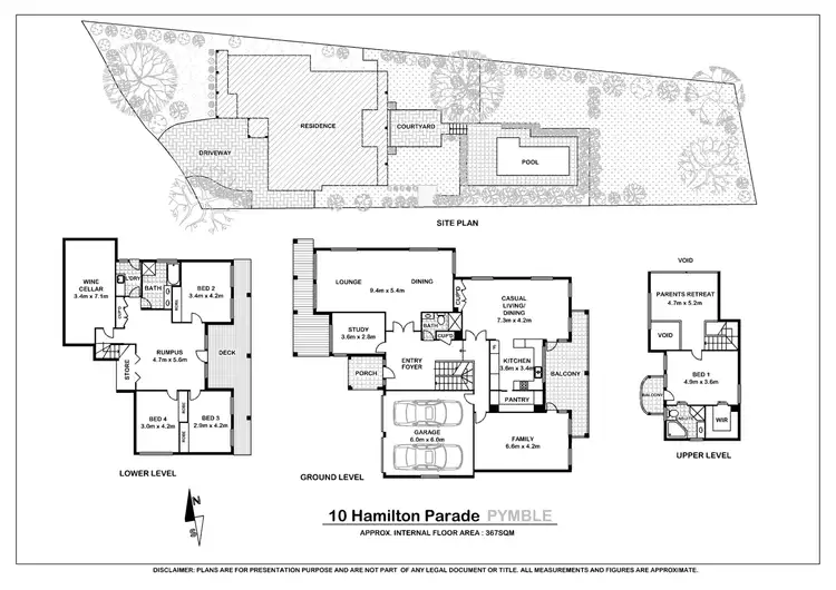 Floorplan of Homely house listing, 10 Hamilton Pde, Pymble NSW