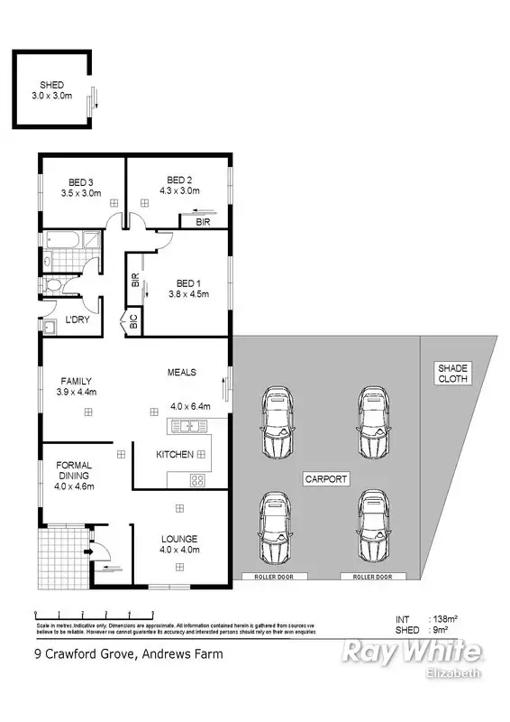 Floorplan of Homely house listing, 9 Crawford Gr, Andrews Farm SA