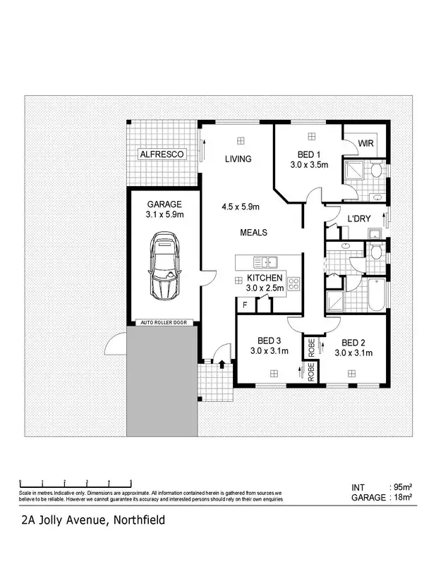 Floorplan of Homely house listing, 2A Jolly Ave, Northfield SA