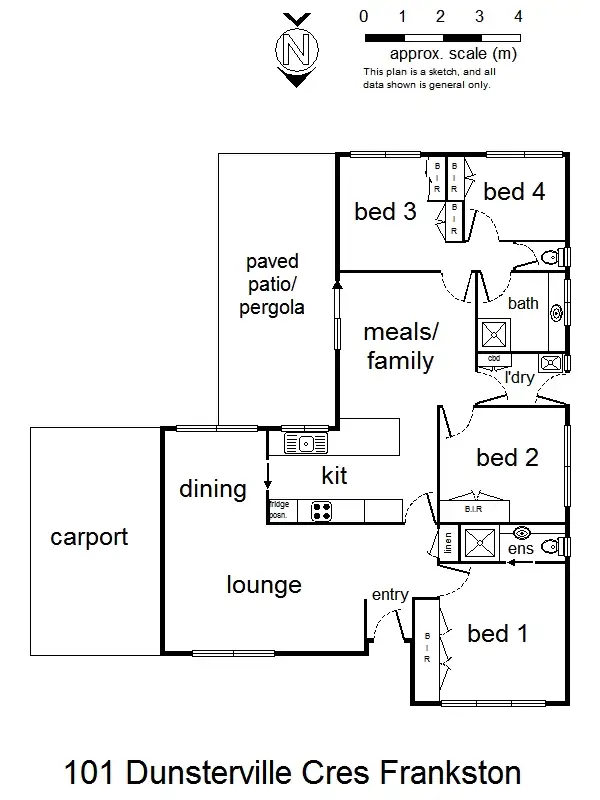 Floorplan of Homely house listing, 101 Dunsterville Cres, Frankston VIC