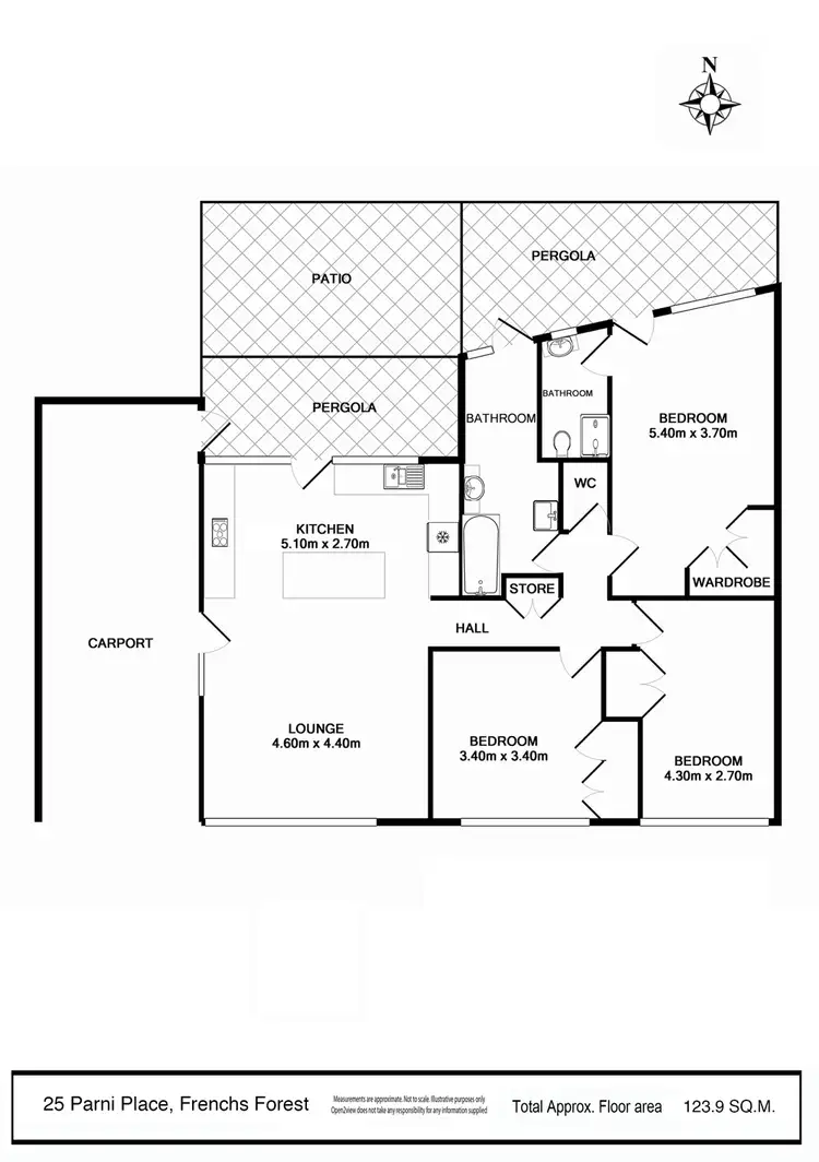 Floorplan of Homely house listing, 25 Parni Pl, Frenchs Forest NSW