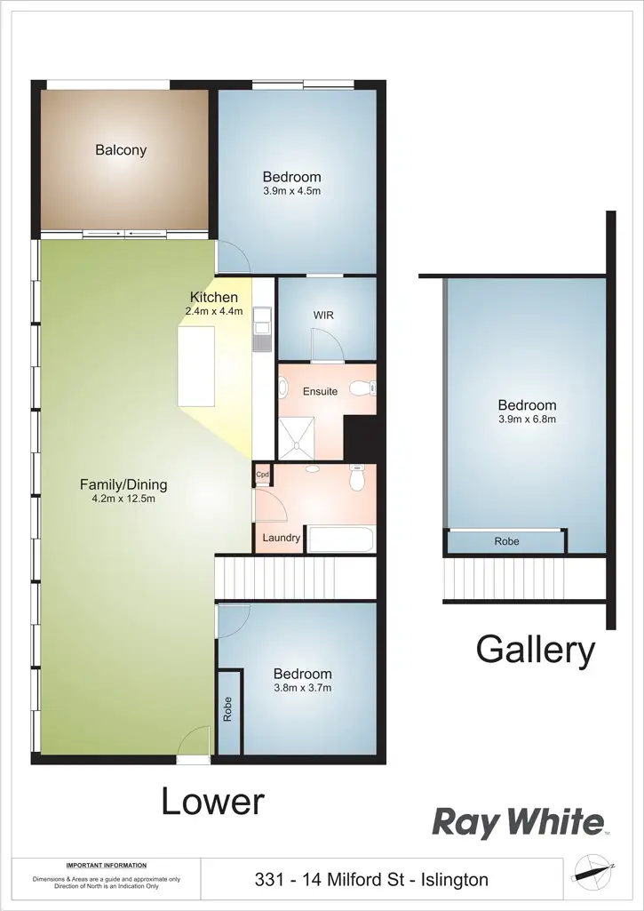 Floorplan of Homely apartment listing, 330/14 Milford St, Islington NSW