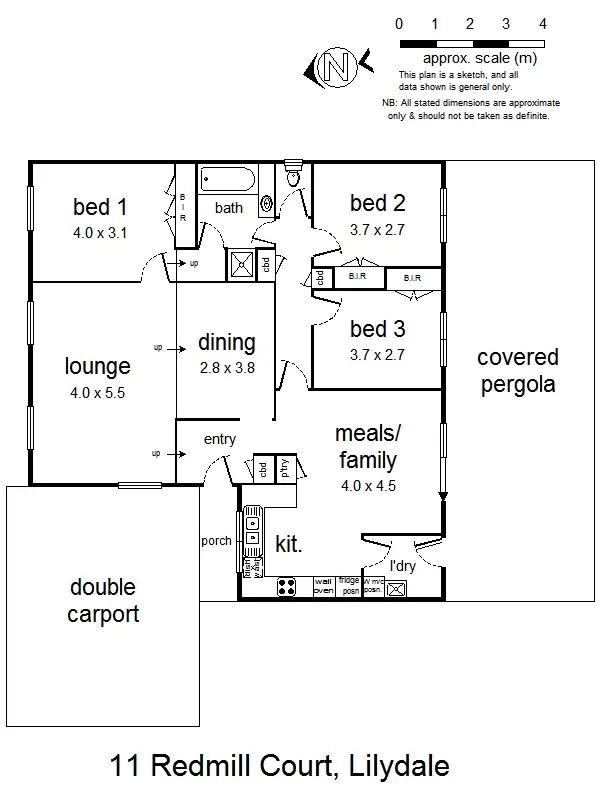 Floorplan of Homely house listing, 11 Redmill Ct, Lilydale VIC