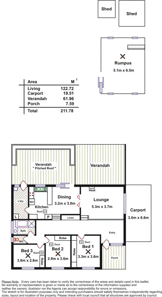 Floorplan of Homely house listing, 11 Matison Rd, Morphett Vale SA