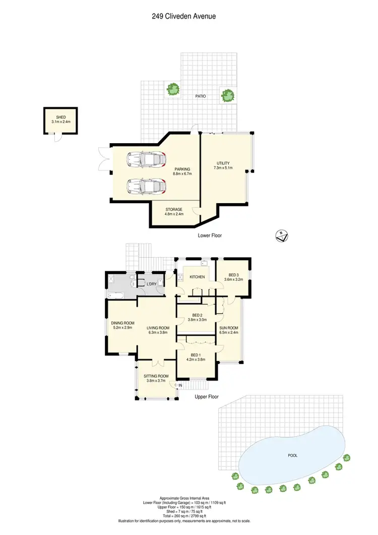 Floorplan of Homely house listing, 249 Cliveden Ave, Oxley QLD