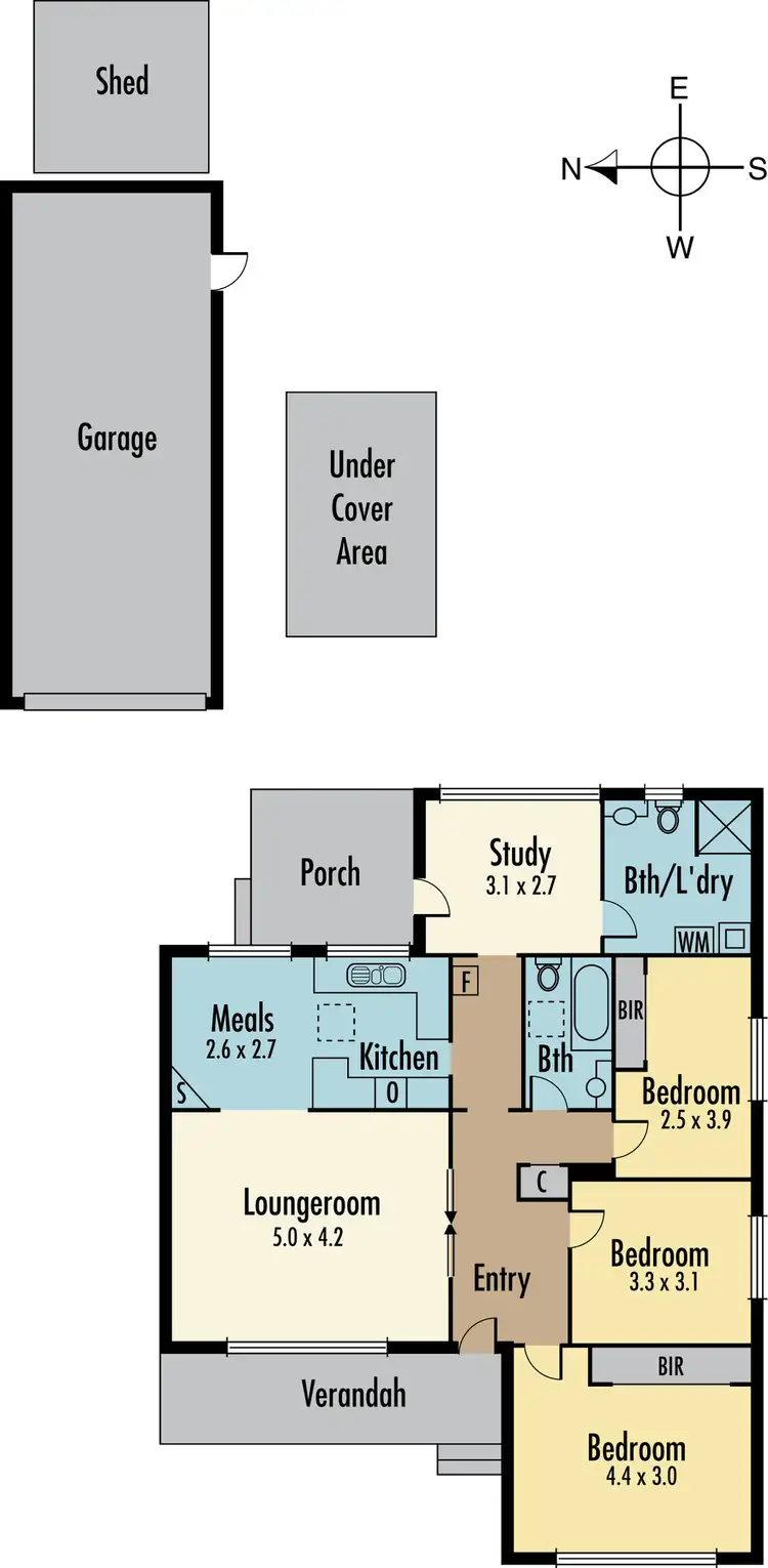 Floorplan of Homely house listing, 16 Arunta Cres, Clarinda VIC
