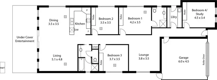 Floorplan of Homely house listing, 6 Fleetwood Cres, Henley Beach SA