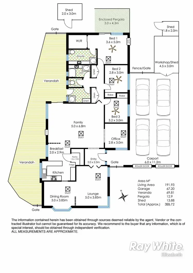 Floorplan of Homely house listing, 28 Holyoake Ct, Hillbank SA