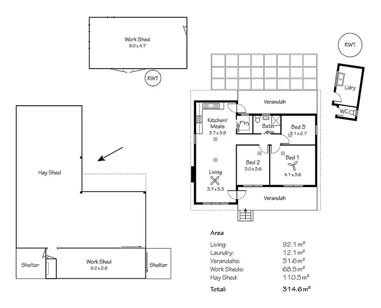 Floorplan of Homely rural property listing, 790 Whitings Rd, McLaren Flat SA