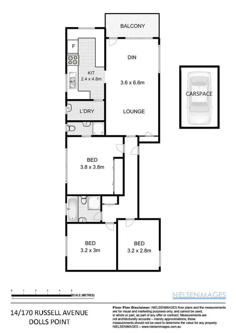 Floorplan of Homely unit listing, 14/170 Russell Ave, Dolls Point NSW