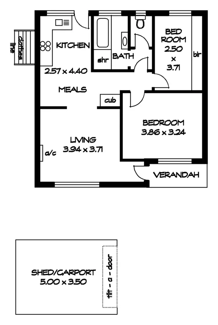 Floorplan of Homely unit listing, 3/25 Torrens Ave, Lockleys SA