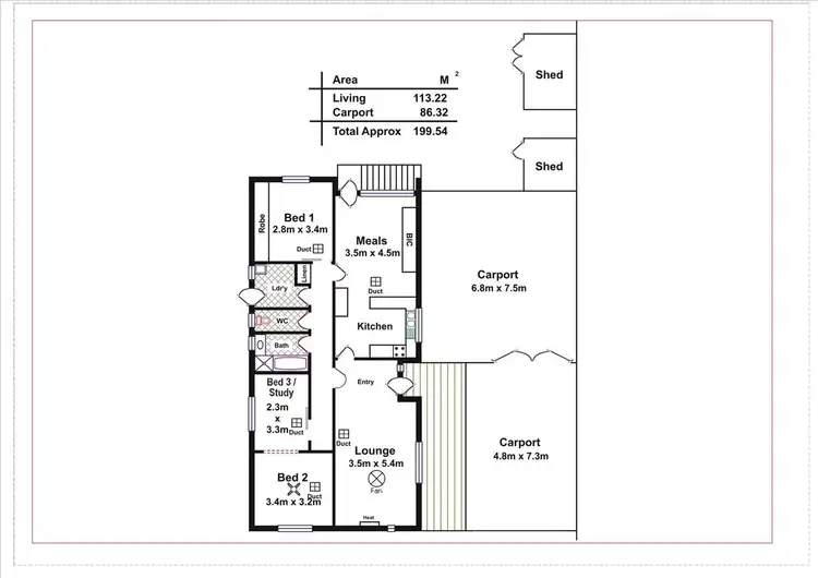 Floorplan of Homely house listing, 40 Karawi Pde, Morphett Vale SA