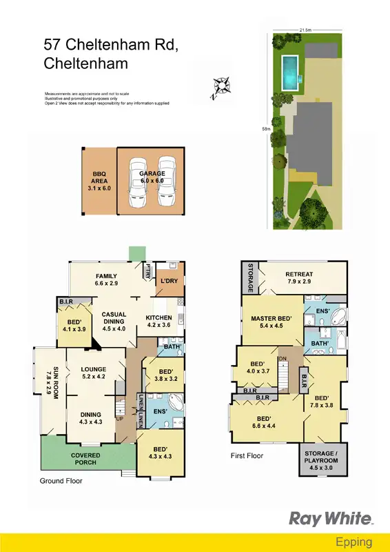 Floorplan of Homely house listing, 57 Cheltenham Rd, Cheltenham NSW