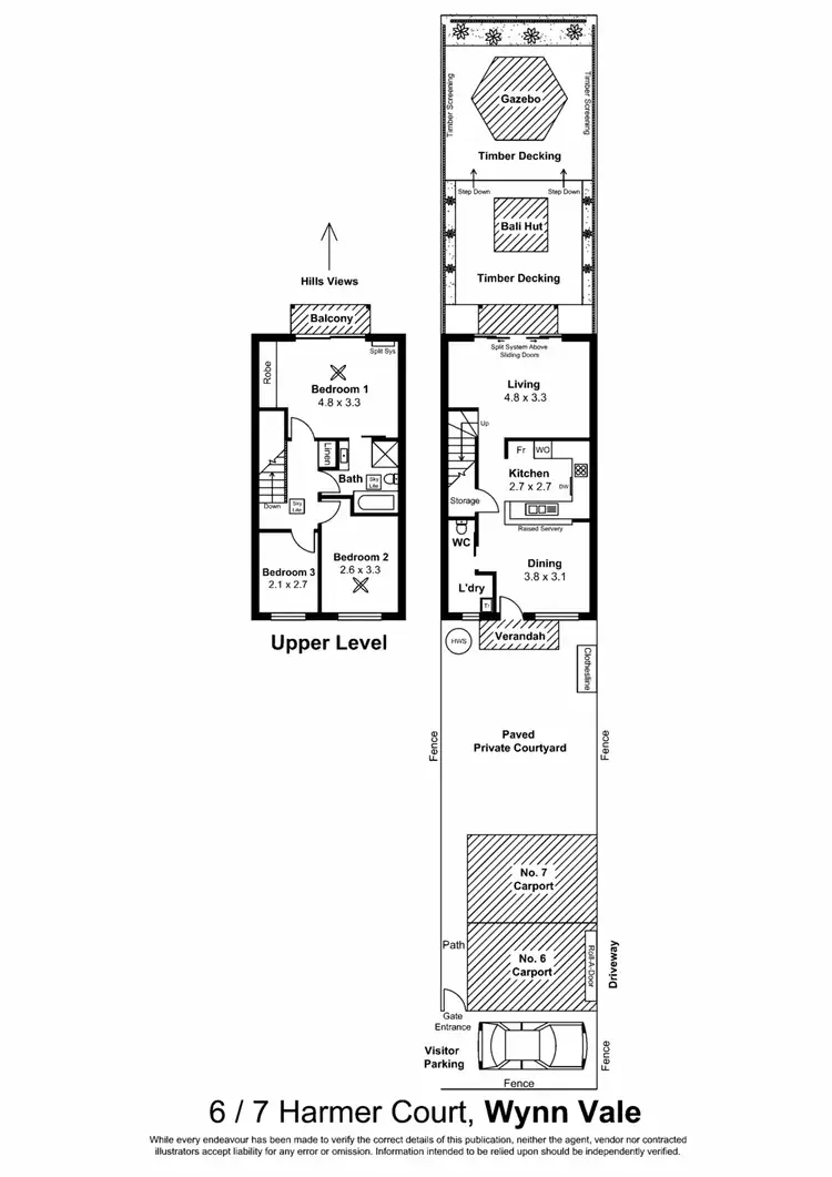 Floorplan of Homely house listing, 6/7 Harmer Ct, Wynn Vale SA