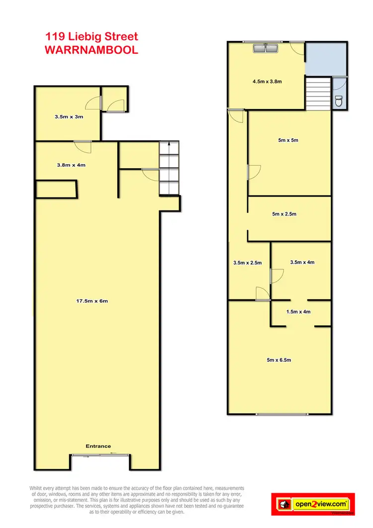 Floorplan of Homely house listing, 119 Liebig St, Warrnambool VIC