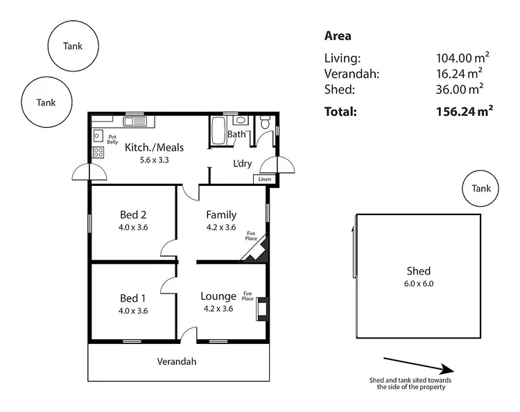 Floorplan of Homely rural property listing, 60 Chaunceys Line Rd, Strathalbyn SA