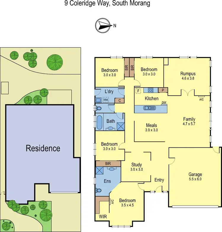 Floorplan of Homely house listing, 9 Coleridge Way, South Morang VIC