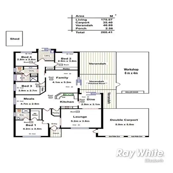 Floorplan of Homely house listing, 22 Axminster Cres, Craigmore SA