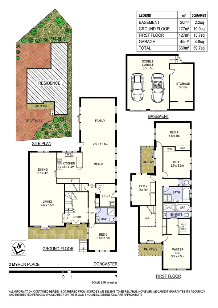 Floorplan of Homely house listing, 2 Myron Pl, Doncaster VIC