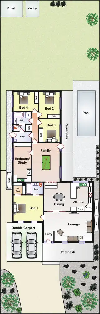 Floorplan of Homely house listing, 14 Bona St, Tootgarook VIC