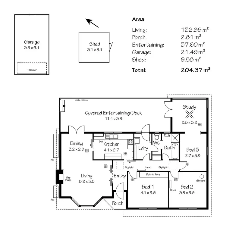 Floorplan of Homely house listing, 10 Ti Tree Rd, Stirling SA
