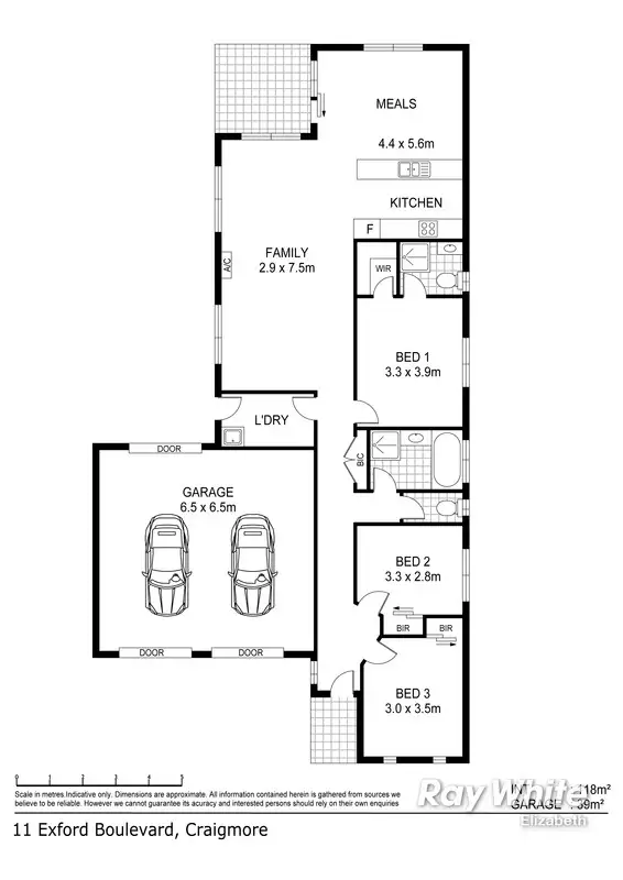 Floorplan of Homely house listing, 11 Exford Blvd, Craigmore SA