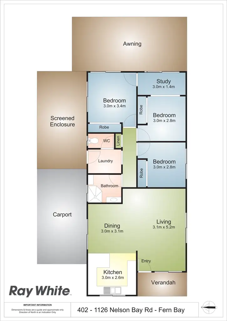 Floorplan of Homely house listing, 402/1126 Nelson Bay Rd, Fern Bay NSW