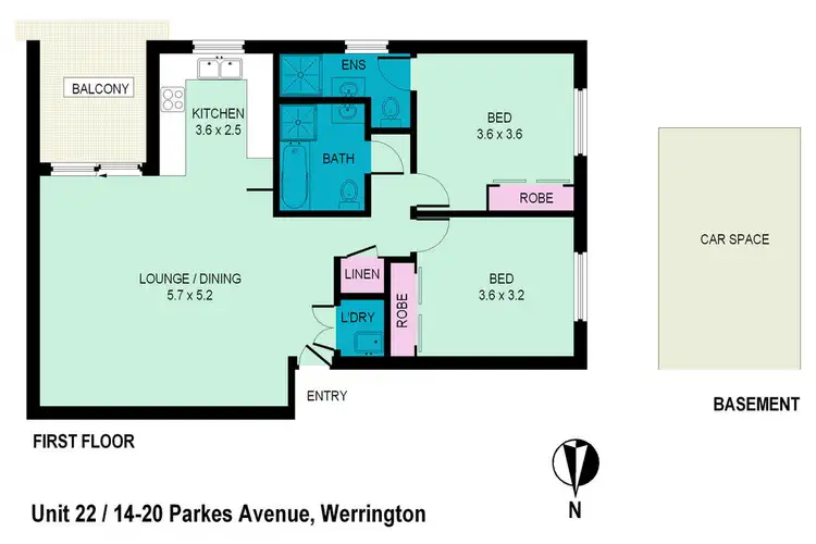 Floorplan of Homely unit listing, 22/14-20 Parkes Ave, Werrington NSW