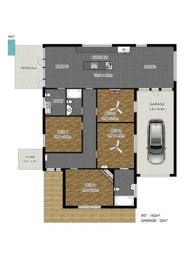 Floorplan of Homely house listing, 54 Aroona Rd, West Croydon SA