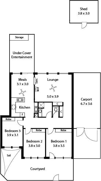Floorplan of Homely house listing, 8 Beth Ct, Pennington SA