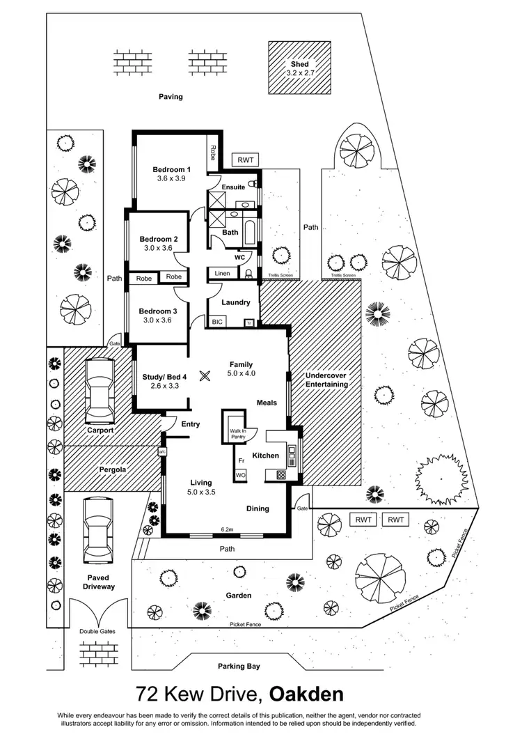 Floorplan of Homely house listing, 72 Kew Dr, Oakden SA