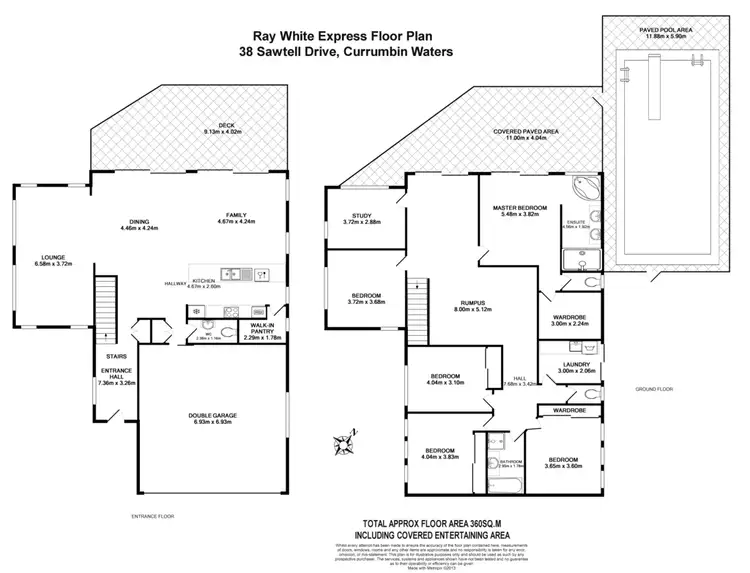 Floorplan of Homely house listing, 38 Sawtell Dr, Currumbin Waters QLD