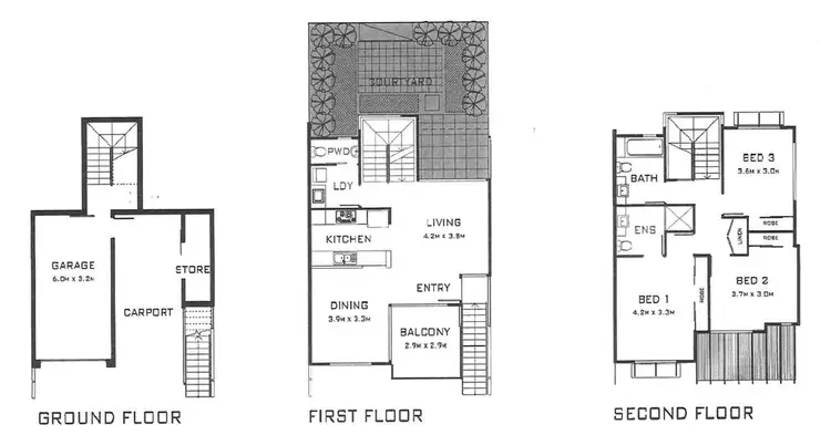 Floorplan of Homely townhouse listing, 13/36 Tenth Ave, Windsor QLD