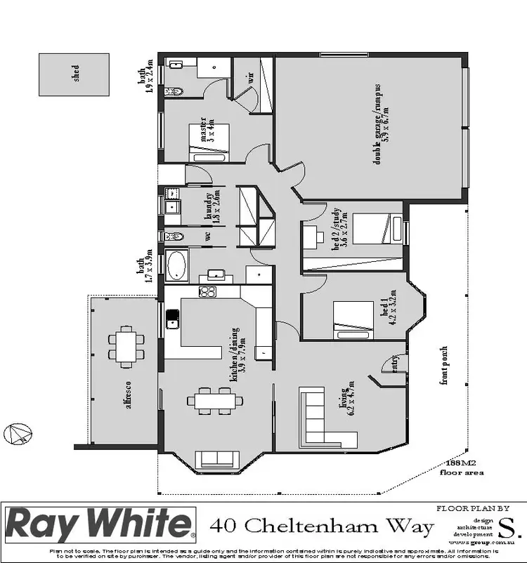 Floorplan of Homely house listing, 40 Cheltenham Way, Prospect Vale TAS
