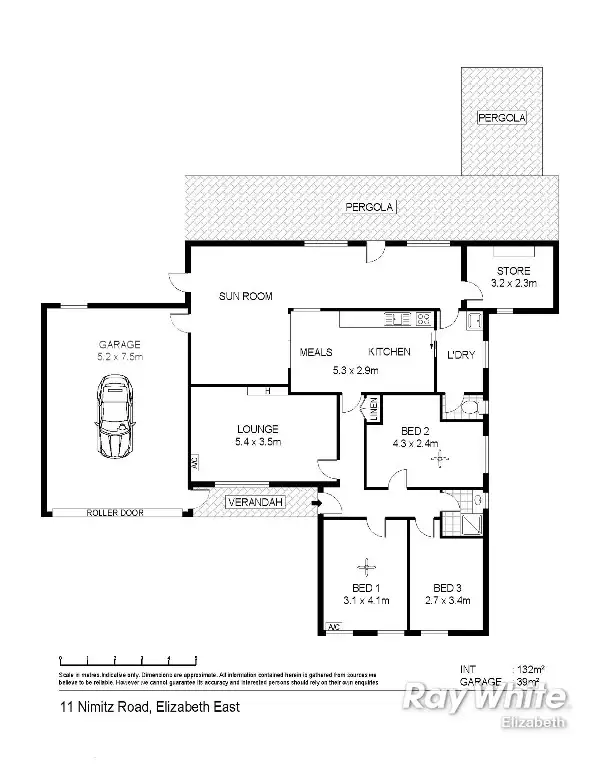 Floorplan of Homely house listing, 11 Nimitz Rd, Elizabeth East SA