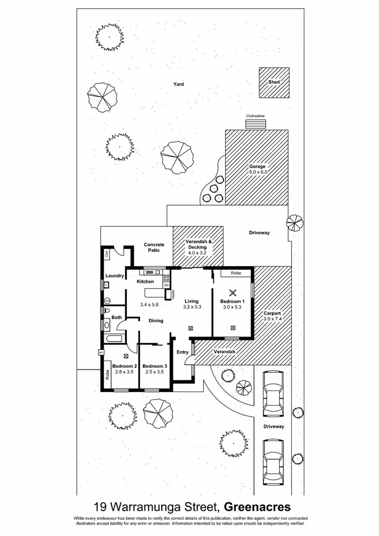 Floorplan of Homely house listing, 19 Warramunga St, Greenacres SA