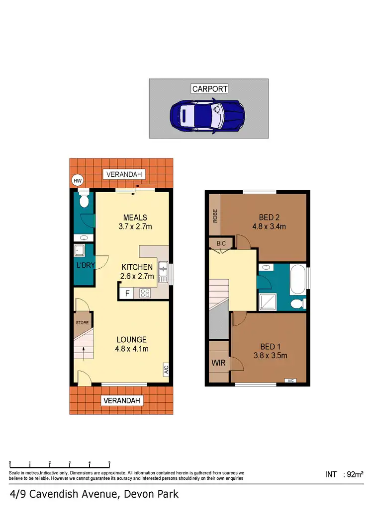 Floorplan of Homely townhouse listing, 4/9 Cavendish Ave, Devon Park SA