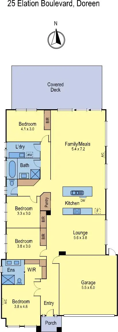 Floorplan of Homely house listing, 25 Elation Blvd, Doreen VIC