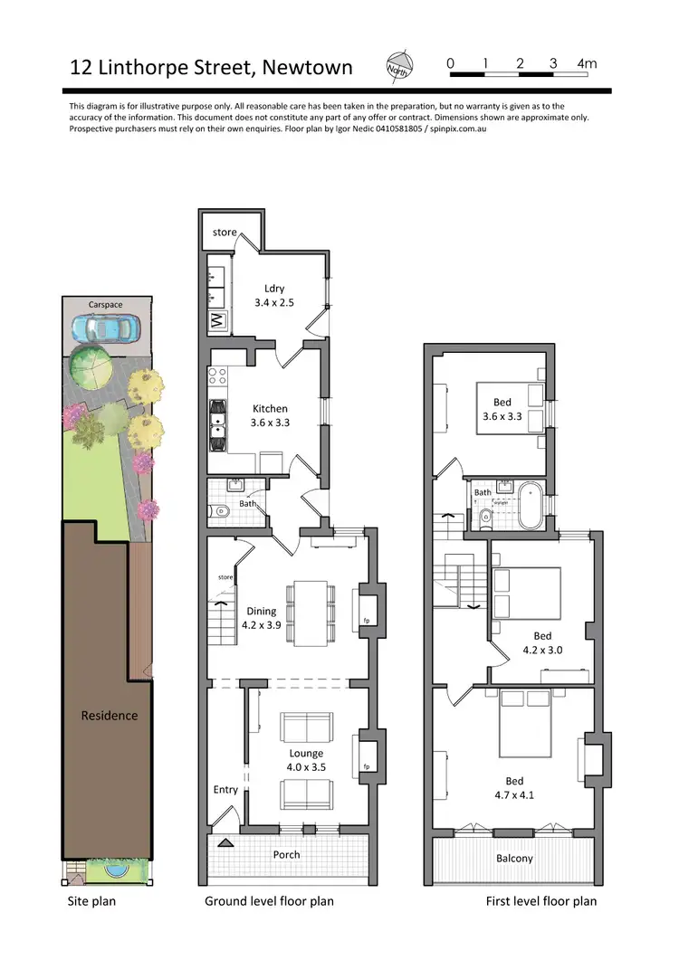 Floorplan of Homely house listing, 12 Linthorpe St, Newtown NSW
