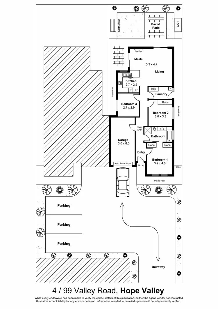 Floorplan of Homely house listing, 4/99 Valley Rd, Hope Valley SA