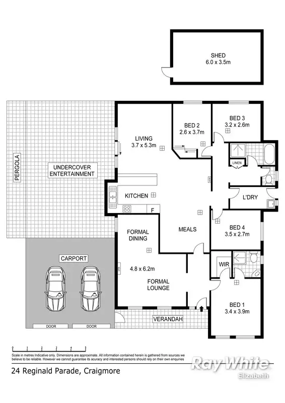 Floorplan of Homely house listing, 24 Reginald Pde, Craigmore SA