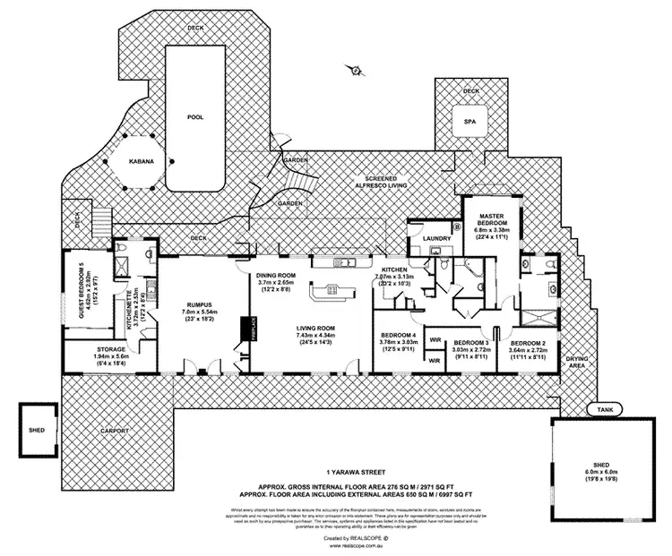 Floorplan of Homely house listing, 1 Yarawa St, Kenmore QLD