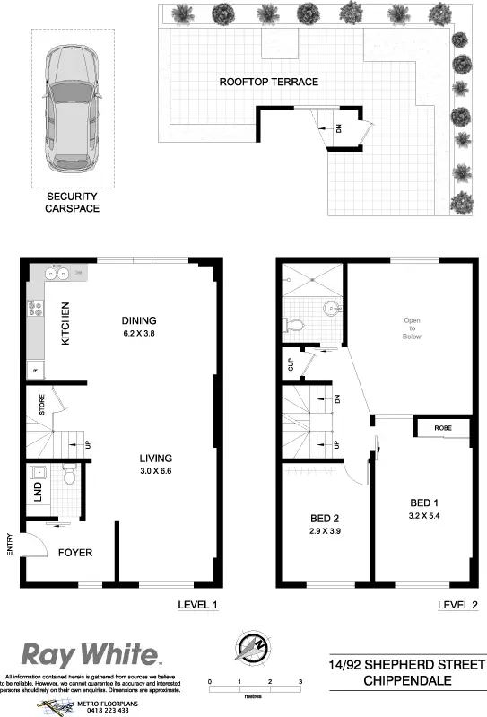 Floorplan of Homely apartment listing, 14/92 Shepherd St, Chippendale NSW