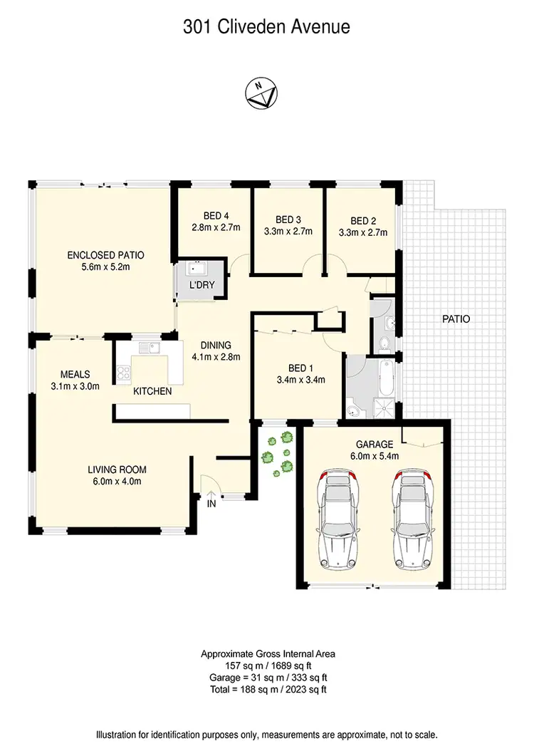Floorplan of Homely house listing, 301 Cliveden Ave, Oxley QLD