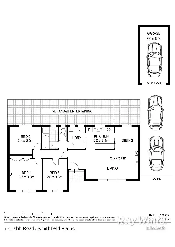 Floorplan of Homely house listing, 7 Crabb Rd, Smithfield Plains SA