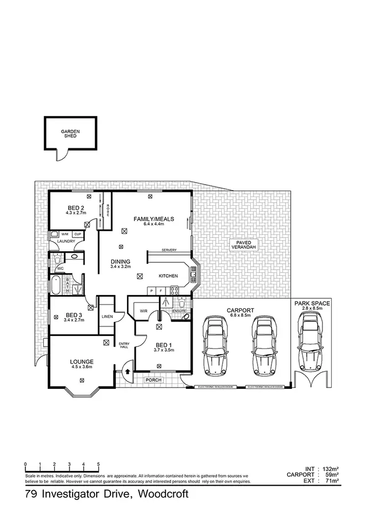 Floorplan of Homely house listing, 79 Investigator Dr, Woodcroft SA